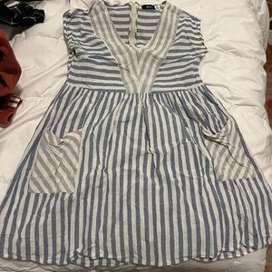 Urban Outfitters Striped V Neck Dress